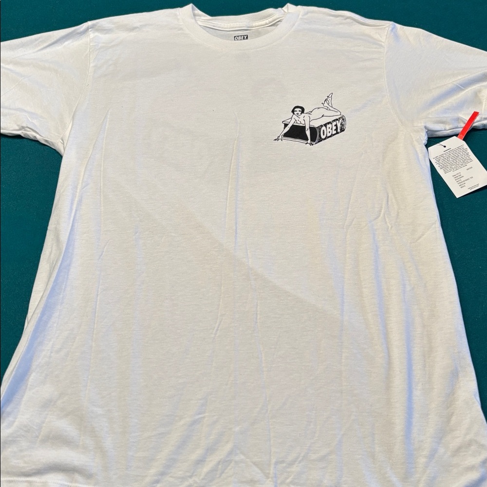 Obey NWT white Graphic Skateboard T-Shirt , M , $16 - Picture 4 of 6